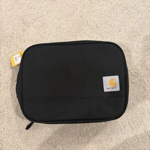 New Carhartt Insulated 4 Can Lunch Cooler Black One Size 10x8.5x4 Inch Lunch Box